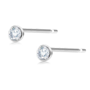 14 Karat Gold Diamond Pair Stud Earrings - OGI-LTD