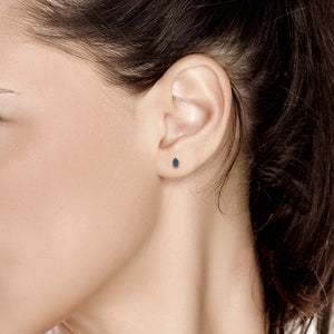 14 Karat Gold Pear Shape Sapphire Pair or Single Stud Earrings - OGI-LTD