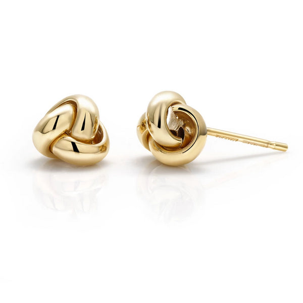 14 Karat Gold Love Knot Stud Earrings - OGI-LTD